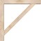 Ekena Millwork Traditional Block Smooth Bracket w/ Offset Brace, Douglas Fir, 5 1/2"W x 38"D x 38"H BKT0604X38X38TRA05SDF - alternate 2